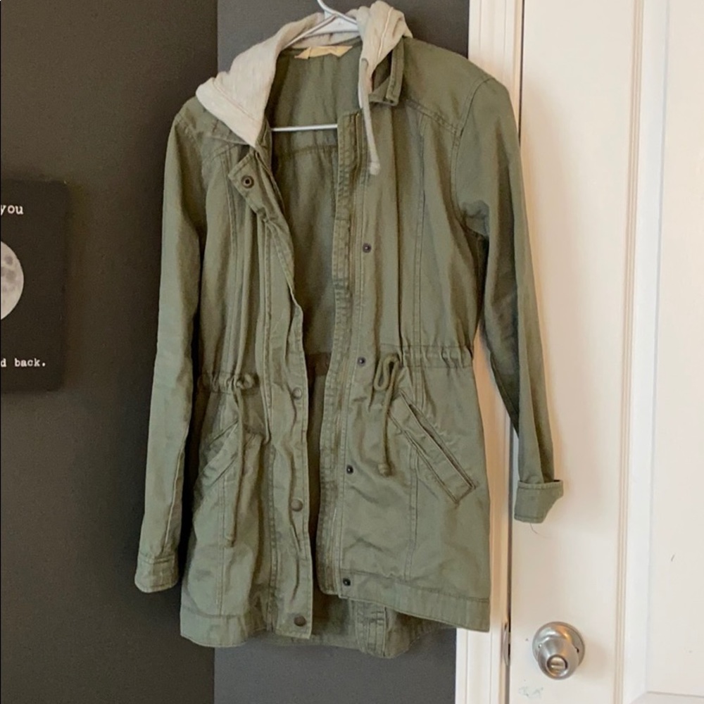 Military style jacket.